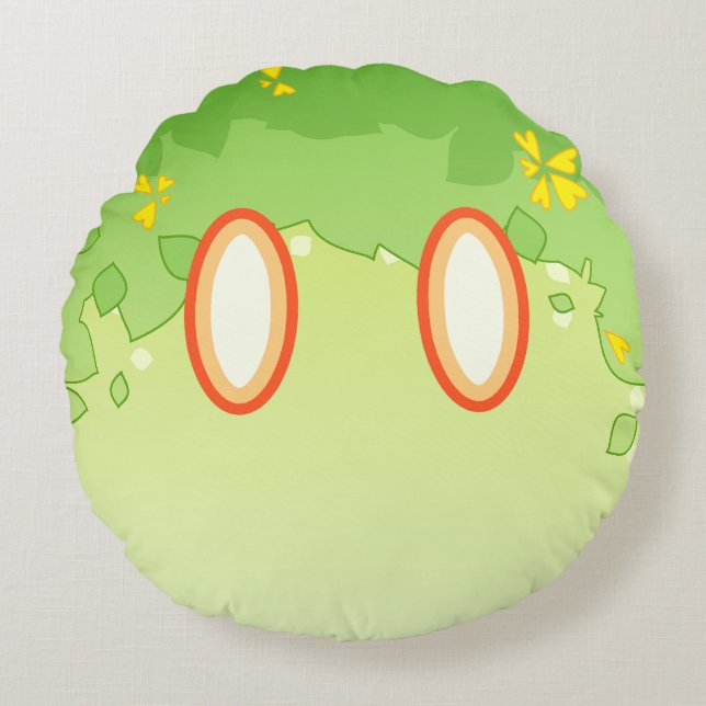 Cojín Redondo Genshin Impact Dendro Slime (Anverso)