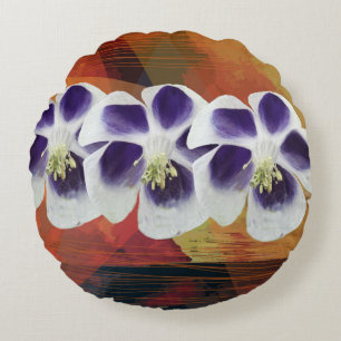 Cojín Redondo Geometría de primavera Abstract Colchón de arte