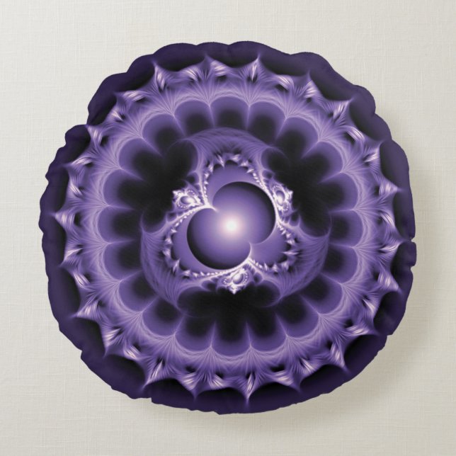 Cojín Redondo Geometría sagrada (Anverso)