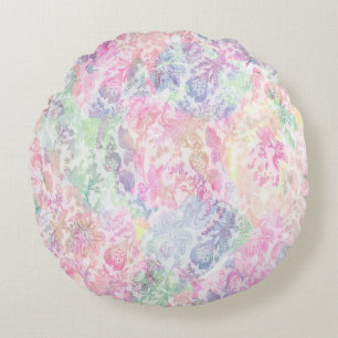 Cojín Redondo Geometría textura clásica de repetición patternpat