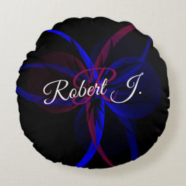 Cojín Redondo Geometric Abstraction Round Pillow