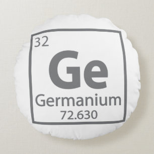 Cojín Redondo Germanium - Tabla periódica científica alemana