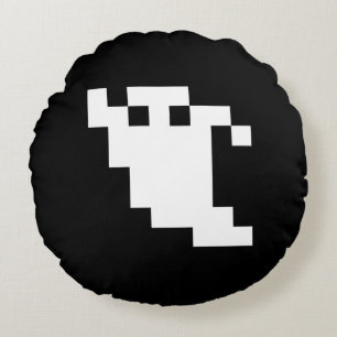 Cojín Redondo Ghost de 8 bits de píxeles