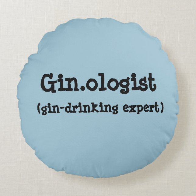 Cojín Redondo Gin.ologist (Anverso)