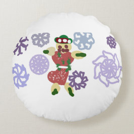 Cojín Redondo Gingerbread dance 