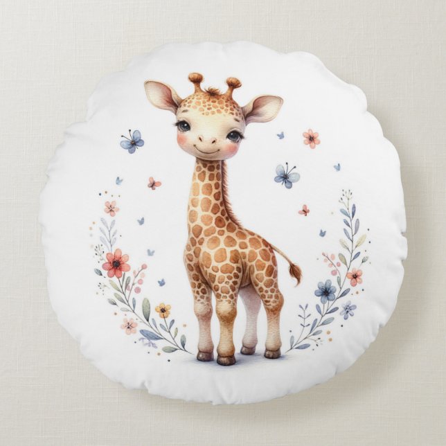 Cojín Redondo Giraffe (Anverso)