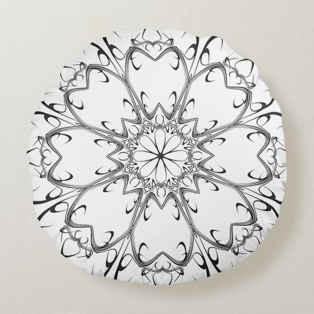 Cojín Redondo Girando en el Viento (Anverso)