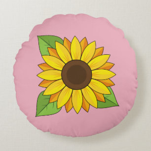 Cojín Redondo Girasol