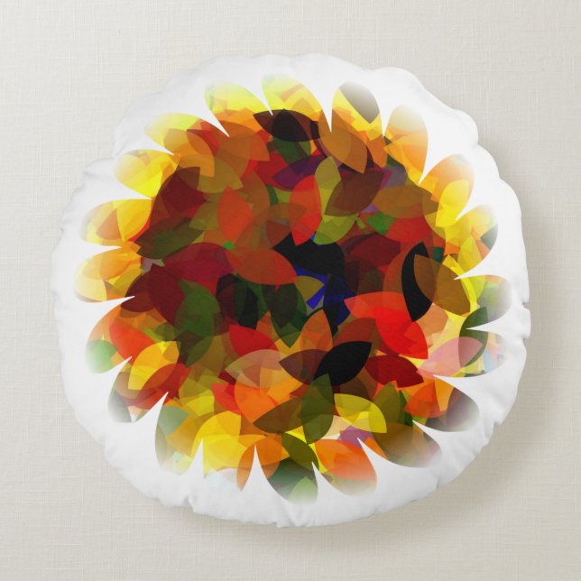 Cojín Redondo Girasol (Anverso)