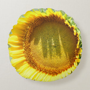 Cojín Redondo Girasol amarillo