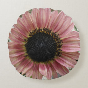 Cojín Redondo Girasol rosa pálido