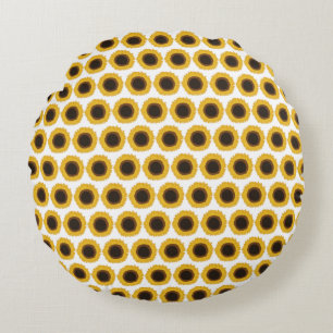 Cojín Redondo Girasoles