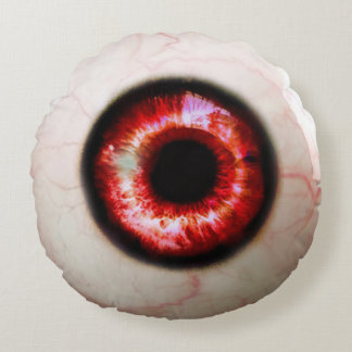 Cojín Redondo Globo del ojo fantasmagórico