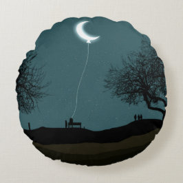 Cojín Redondo Globo lunar
