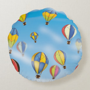 Cojín Redondo Globos de aire caliente