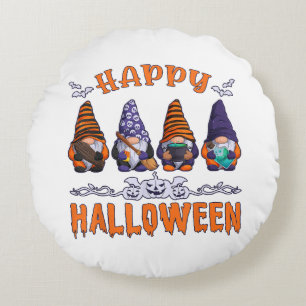 Cojín Redondo Gnomos de Halloween