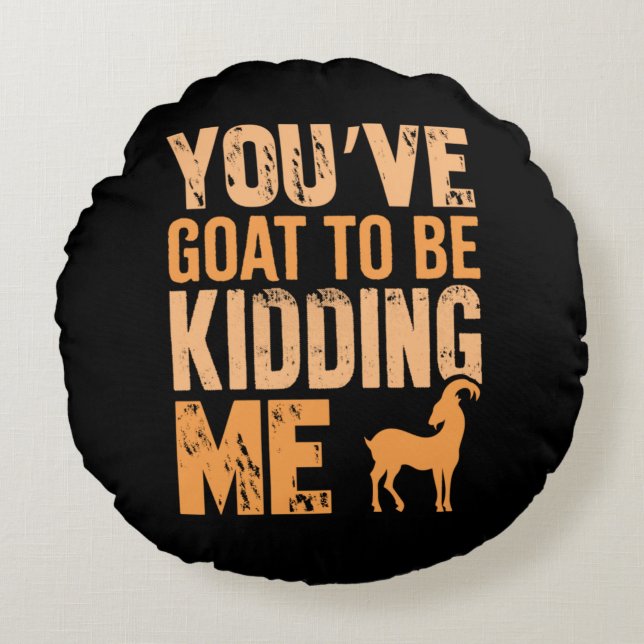 Cojín Redondo Goatlife (Anverso)