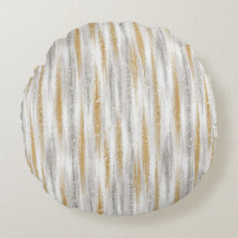 Cojín Redondo Gold Silver Christmas Celebration