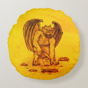 Cojín Redondo Golem Gargoyle