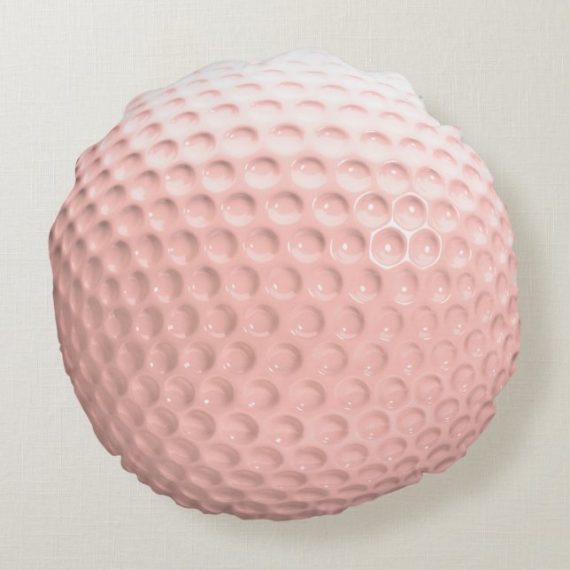 Cojín Redondo Golf Pink Ball (Reverso)
