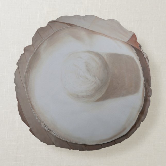 Cojín Redondo Gorra que viaja 2012 (Anverso)