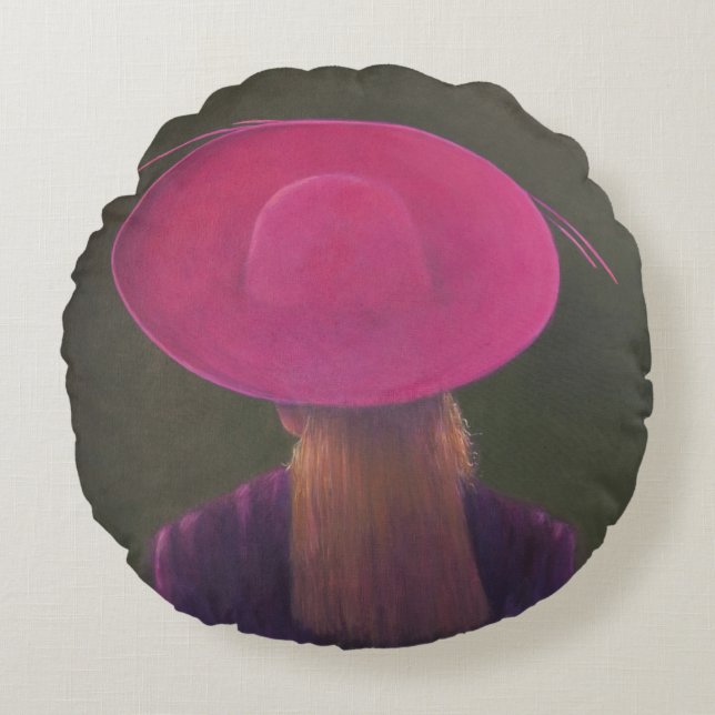 Cojín Redondo Gorra rosado 2014 (Anverso)