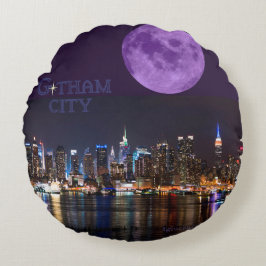 Cojín Redondo Gotham City NY Pillow