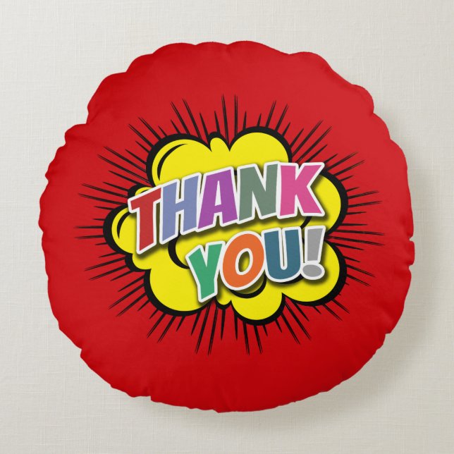 Cojín Redondo Gracias (Anverso)