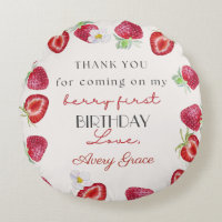 Gracias Mi Berry First Birthday Cute Strawberry