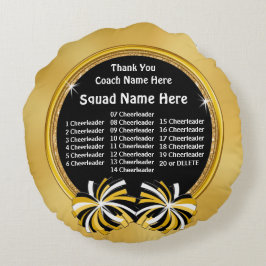 Cojín Redondo Gracias que anima las ideas del regalo del coche,