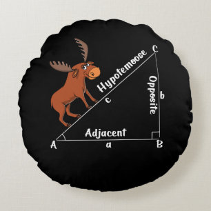 Cojín Redondo Graciosa matemática Hipotemoose Geometría Moose Ch