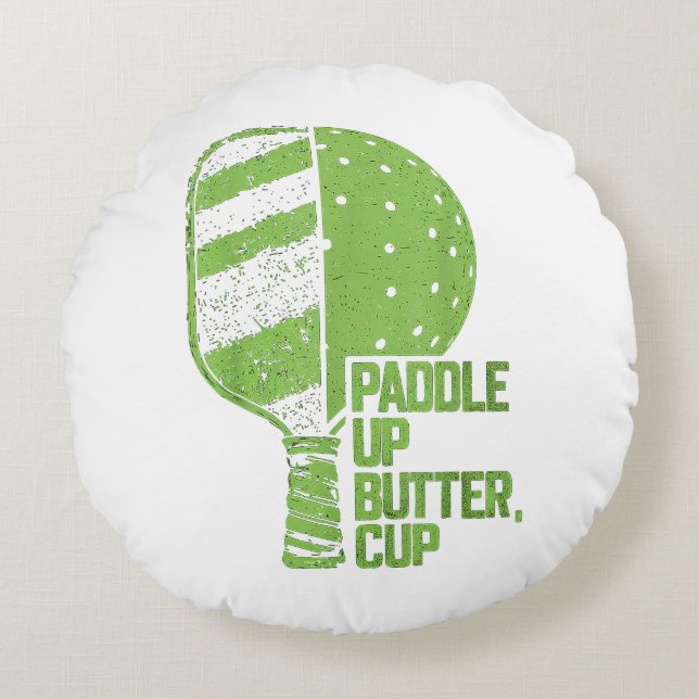 Cojín Redondo Graciosa pelota de almendras con torta (Anverso)