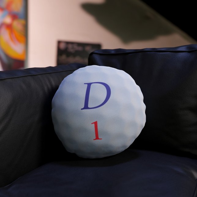 Cojín Redondo Graciosa Pelota De Golf Dimplon Round Pillow (Subido por el creador)