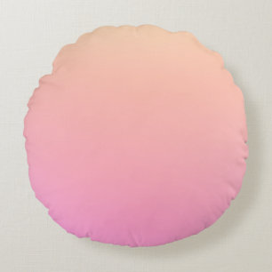 Cojín Redondo Gradiente rosa y rosa