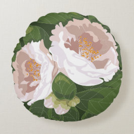 Cojín Redondo Gran Bloom Camellia Charm