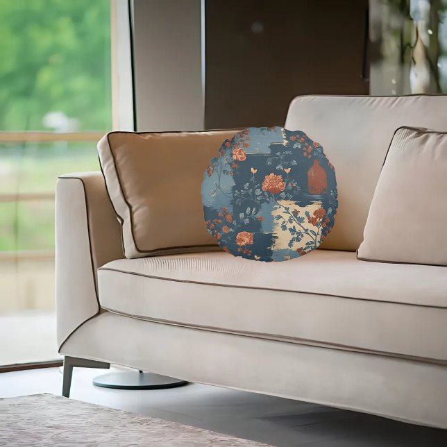 Cojín Redondo Granja de Rust Rust Blue Country (Subido por el creador)