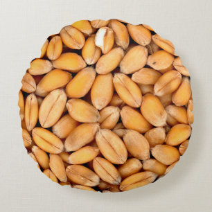 Cojín Redondo Granos de trigo cereales alimentarios