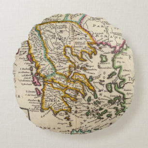 Cojín Redondo Grecia o la parte del sur de Turquía en Europa