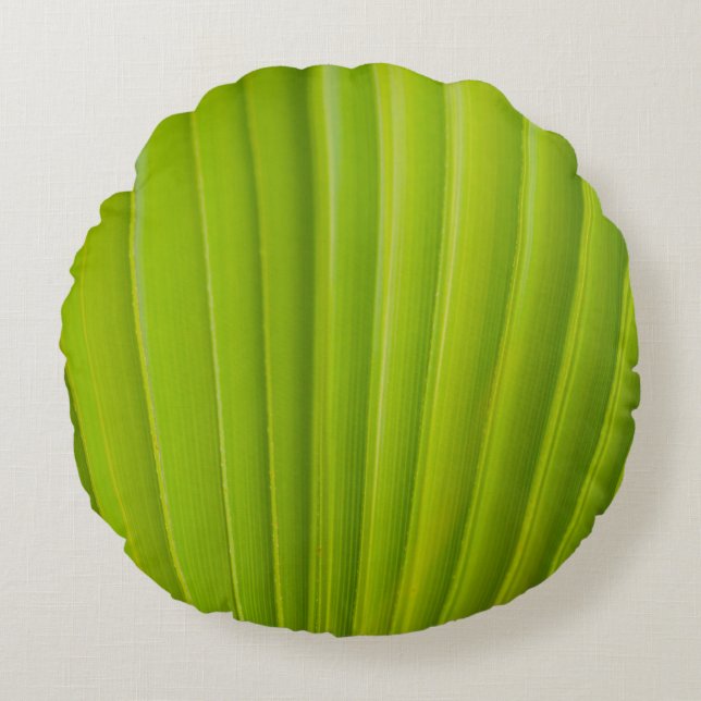 Cojín Redondo Green leaf (Anverso)