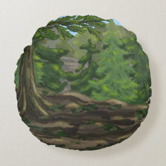 Cojín Redondo Green Woods