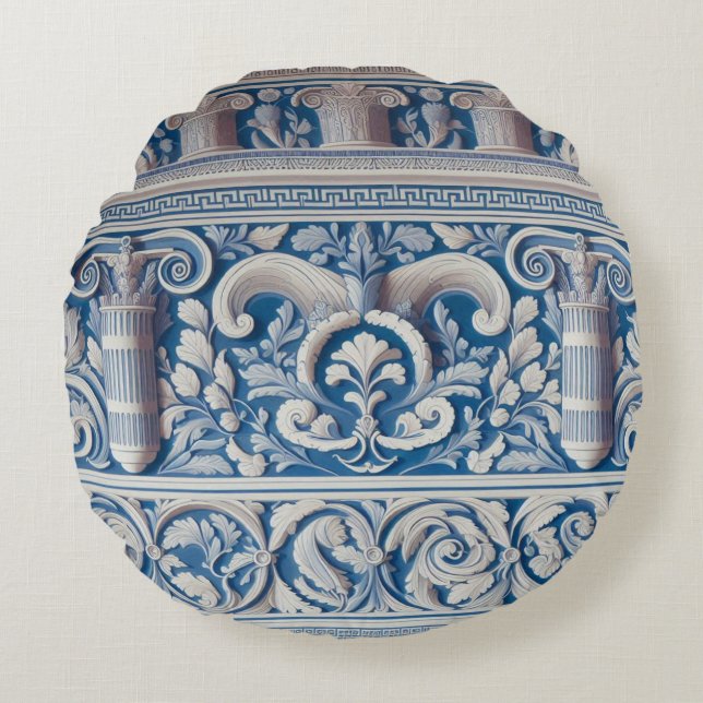 Cojín Redondo Griego antiguo (Anverso)