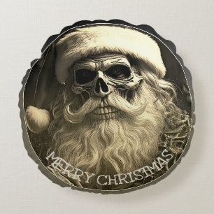 Cojín Redondo Grim Navidad - Santa Esqueleto 65609
