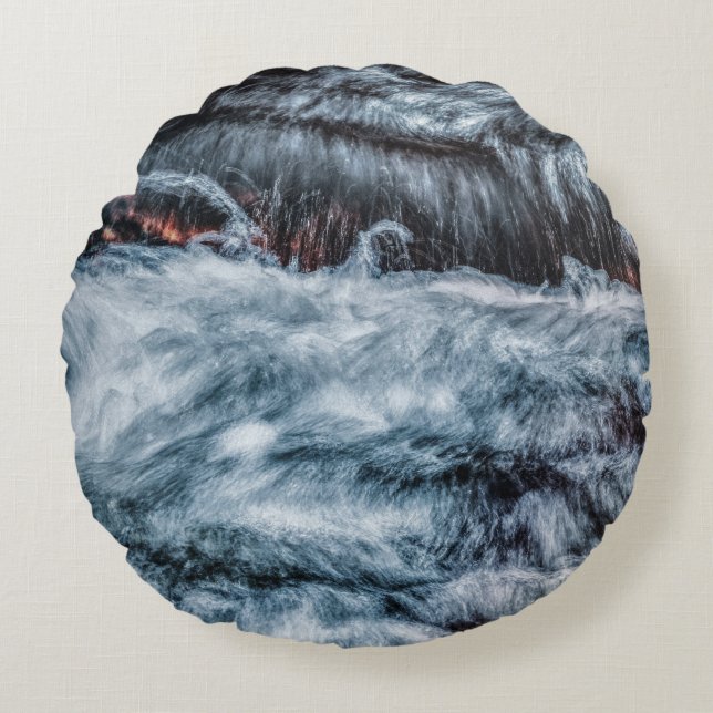 Cojín Redondo Gris (Anverso)