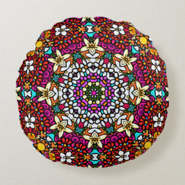 Cojín Redondo Groovy Heavenly Flower Power