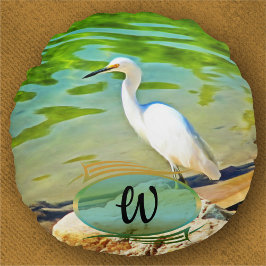 Cojín Redondo Grúa En El Río Mismaloya 0335