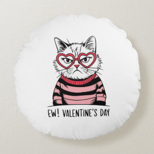 Cojín Redondo Grumpy Cat Valentine Day