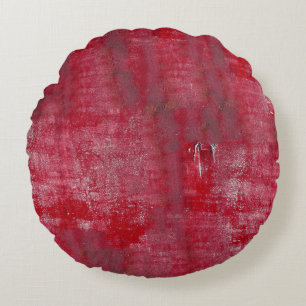 Cojín Redondo Grunge rojo, abstracto, antiguo, arte, fondo,