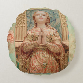 Cojín Redondo Guardian Angel painting