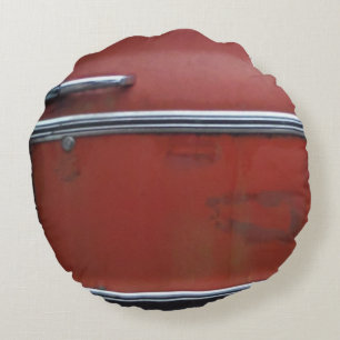 Cojín Redondo Guarnecido plateado de Chevy Rojo