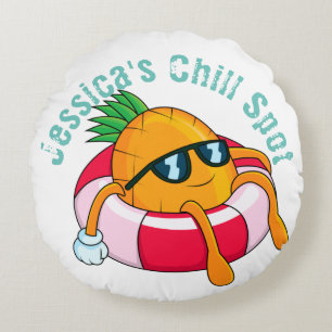 Cojín Redondo Guay Chill Pineapple